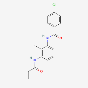 4-chloro-N-[2-methyl-3-(propionylamino)phenyl]benzamide