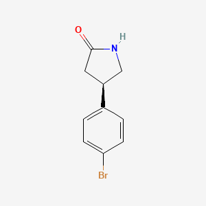 molecular formula C10H10BrNO B11798512 (R)-4-(4-Bromophenyl)pyrrolidin-2-one 