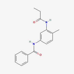 N-[4-methyl-3-(propionylamino)phenyl]benzamide