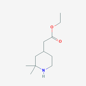 Ethyl 2-(2,2-dimethylpiperidin-4-yl)acetate