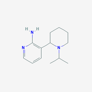 molecular formula C13H21N3 B11798819 3-(1-Isopropylpiperidin-2-yl)pyridin-2-amine 
