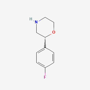 molecular formula C10H12FNO B11798959 (R)-2-(4-Fluorophenyl)morpholine 