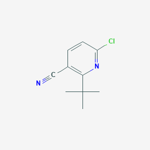 molecular formula C10H11ClN2 B11799042 2-(tert-Butyl)-6-chloronicotinonitrile 