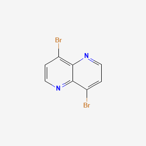 molecular formula C8H4Br2N2 B11799114 4,8-Dibromo-1,5-naphthyridine 