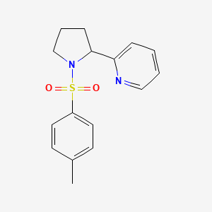 molecular formula C16H18N2O2S B11799339 2-(1-Tosylpyrrolidin-2-yl)pyridine 