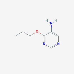 molecular formula C7H11N3O B11799348 4-Propoxypyrimidin-5-amine 
