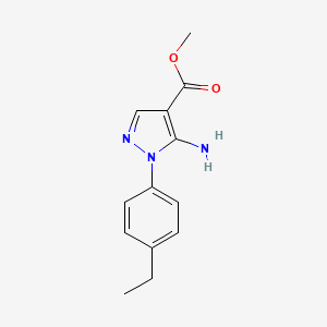 molecular formula C13H15N3O2 B11799551 Methyl 5-amino-1-(4-ethylphenyl)-1H-pyrazole-4-carboxylate 