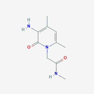 molecular formula C10H15N3O2 B11799611 2-(3-Amino-4,6-dimethyl-2-oxopyridin-1(2H)-yl)-N-methylacetamide 