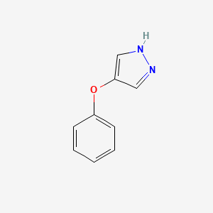 molecular formula C9H8N2O B11799749 4-phenoxy-1H-pyrazole 
