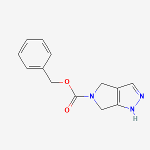 molecular formula C13H13N3O2 B11799958 Benzyl 4,6-dihydropyrrolo[3,4-c]pyrazole-5(1H)-carboxylate CAS No. 1440526-63-5