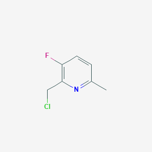 molecular formula C7H7ClFN B11799993 2-(Chloromethyl)-3-fluoro-6-methylpyridine 