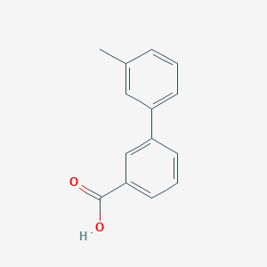 molecular formula C14H12O2 B118000 3'-Methylbiphenyl-3-carboxylic acid CAS No. 158619-46-6