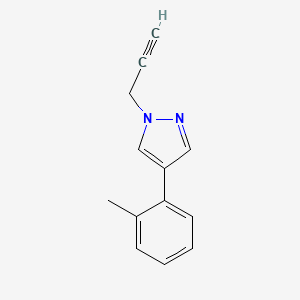 molecular formula C13H12N2 B11800136 1-(Prop-2-yn-1-yl)-4-(o-tolyl)-1H-pyrazole 