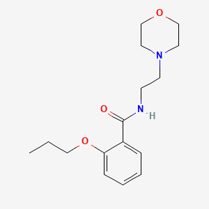 molecular formula C16H24N2O3 B1180023 N-[2-(4-morpholinyl)ethyl]-2-propoxybenzamide 
