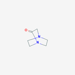 molecular formula C6H10N2O B118004 1,4-Diazabicyclo[2.2.2]octan-2-one CAS No. 146562-83-6