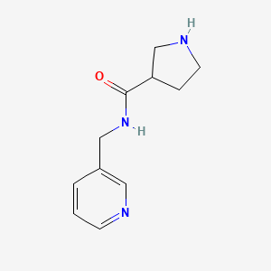 molecular formula C11H15N3O B11800527 N-(pyridin-3-ylmethyl)pyrrolidine-3-carboxamide 
