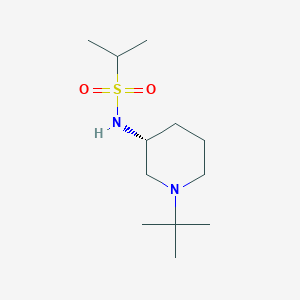 molecular formula C12H26N2O2S B11800959 (R)-N-(1-(tert-Butyl)piperidin-3-yl)propane-2-sulfonamide 