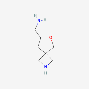 molecular formula C7H14N2O B11800964 6-Oxa-2-azaspiro[3.4]octan-7-ylmethanamine 