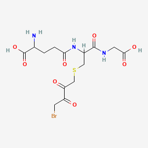 2-Amino-5-[[3-(4-bromo-2,3-dioxobutyl)sulfanyl-1-(carboxymethylamino)-1-oxopropan-2-yl]amino]-5-oxopentanoic acid