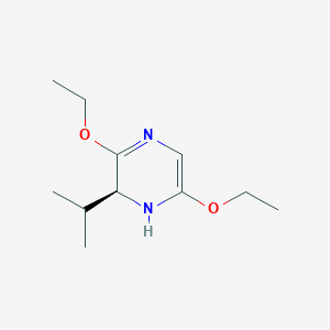 molecular formula C11H20N2O2 B118010 (S)-3,6-Diethoxy-2-isopropyl-1,2-dihydropyrazine CAS No. 157505-98-1