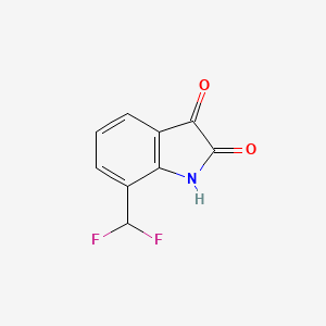 molecular formula C9H5F2NO2 B11801237 7-(Difluoromethyl)indoline-2,3-dione 