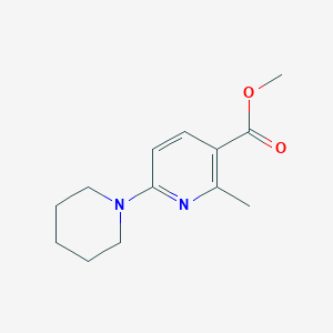 molecular formula C13H18N2O2 B11801311 Methyl 2-methyl-6-(piperidin-1-yl)nicotinate 