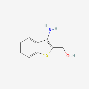 molecular formula C9H9NOS B11801317 (3-Aminobenzo[b]thiophen-2-yl)methanol 