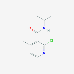 molecular formula C10H13ClN2O B11801418 2-Chloro-N-isopropyl-4-methylnicotinamide 