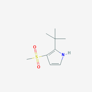 molecular formula C9H15NO2S B11801610 2-(tert-Butyl)-3-(methylsulfonyl)-1H-pyrrole 