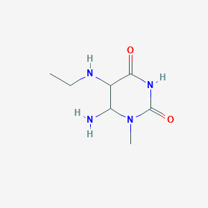 molecular formula C7H12N4O2 B1180184 6-Amino-5-ethylamino-1-methyluracil CAS No. 131598-62-4
