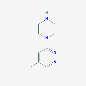 molecular formula C9H14N4 B11801917 5-Methyl-3-(piperazin-1-yl)pyridazine 
