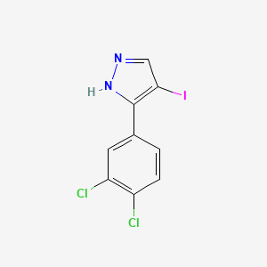 molecular formula C9H5Cl2IN2 B11801929 3-(3,4-Dichlorophenyl)-4-iodo-1H-pyrazole 