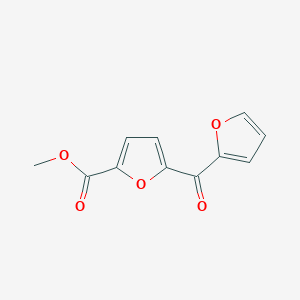 molecular formula C11H8O5 B11801988 Methyl5-(furan-2-carbonyl)furan-2-carboxylate 