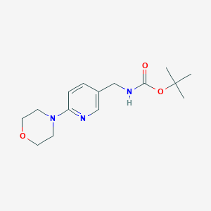 molecular formula C15H23N3O3 B11802046 tert-Butyl((6-morpholinopyridin-3-yl)methyl)carbamate 
