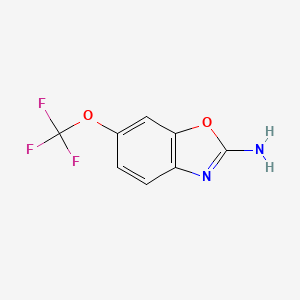 molecular formula C8H5F3N2O2 B11802076 6-(Trifluoromethoxy)benzo[d]oxazol-2-amine 