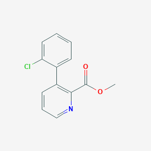 molecular formula C13H10ClNO2 B11802135 Methyl 3-(2-chlorophenyl)picolinate 