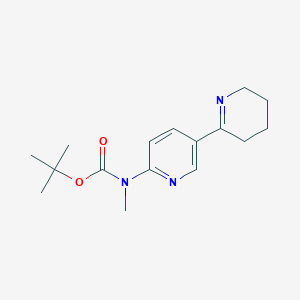 molecular formula C16H23N3O2 B11802197 tert-Butyl methyl(3,4,5,6-tetrahydro-[2,3'-bipyridin]-6'-yl)carbamate 