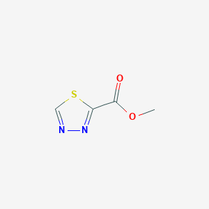 molecular formula C4H4N2O2S B11802390 Methyl 1,3,4-thiadiazole-2-carboxylate 
