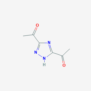 1-(3-acetyl-1H-1,2,4-triazol-5-yl)ethanone