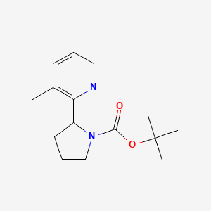 molecular formula C15H22N2O2 B11802476 tert-Butyl 2-(3-methylpyridin-2-yl)pyrrolidine-1-carboxylate 