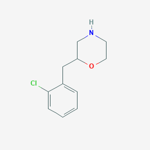 molecular formula C11H14ClNO B11802497 2-(2-Chlorobenzyl)morpholine 