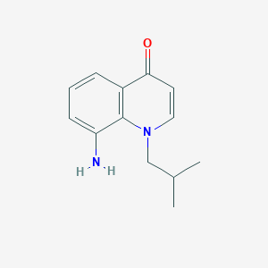 molecular formula C13H16N2O B11802647 8-Amino-1-isobutylquinolin-4(1H)-one 