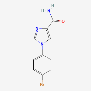 molecular formula C10H8BrN3O B11802662 1-(4-Bromophenyl)-1H-imidazole-4-carboxamide 