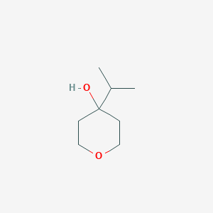 molecular formula C8H16O2 B11802684 4-Isopropyltetrahydro-2H-pyran-4-OL CAS No. 1339128-40-3