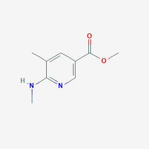 molecular formula C9H12N2O2 B11802743 Methyl 5-methyl-6-(methylamino)nicotinate 