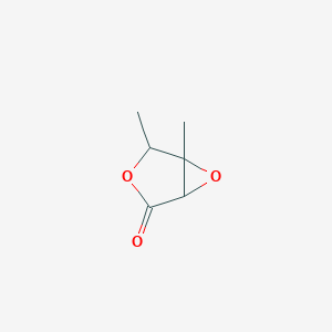 molecular formula C6H8O3 B118028 4,5-Dimethyl-3,6-dioxabicyclo[3.1.0]hexan-2-one CAS No. 158705-20-5