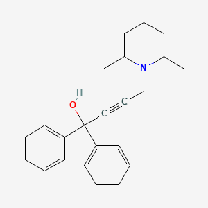 molecular formula C23H27NO B1180282 4-(2,6-Dimethyl-1-piperidinyl)-1,1-diphenyl-2-butyn-1-ol 