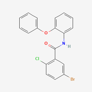 molecular formula C19H13BrClNO2 B1180287 5-bromo-2-chloro-N-(2-phenoxyphenyl)benzamide 