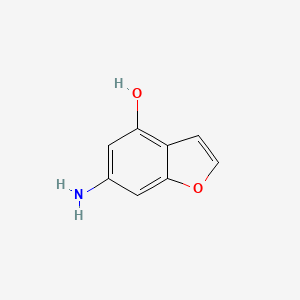 molecular formula C8H7NO2 B11802893 6-Aminobenzofuran-4-ol 