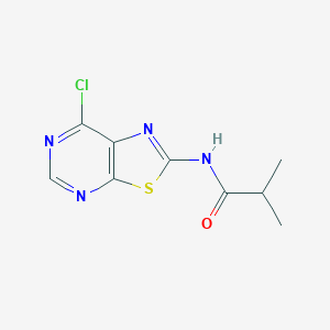 molecular formula C9H9ClN4OS B11802932 N-(7-Chlorothiazolo[5,4-d]pyrimidin-2-yl)isobutyramide 